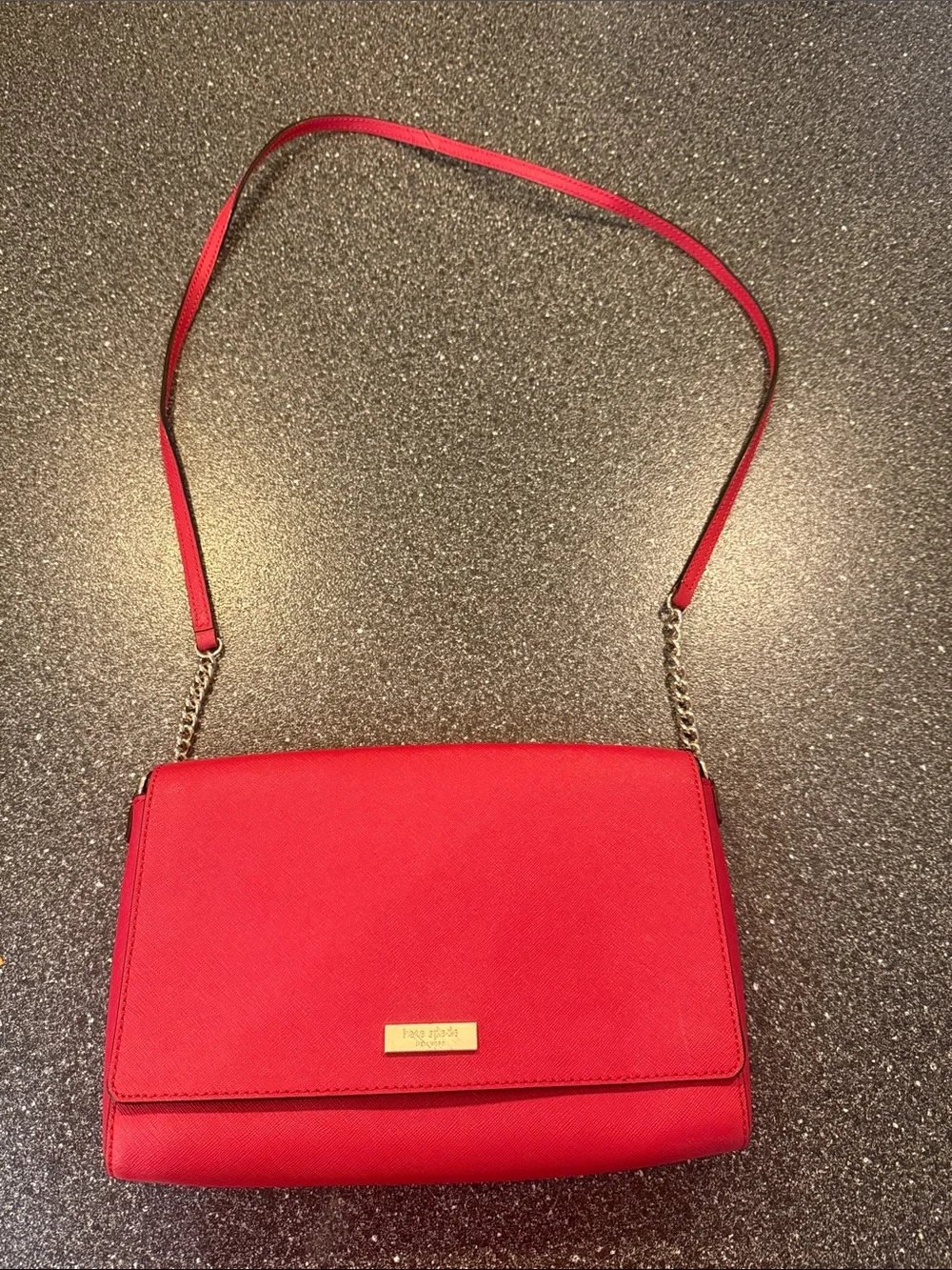kate spade Durable Red Leather Crossbody - summer statement bag valentines